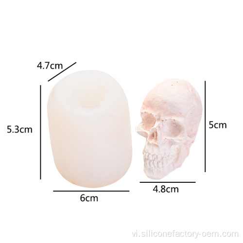 Tôi nến skull mốc silicone bán buôn